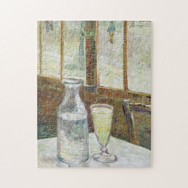 Vincent Van Gogh Still Life With Absinthe Fine Art Jigsaw Puzzle (Vertical)