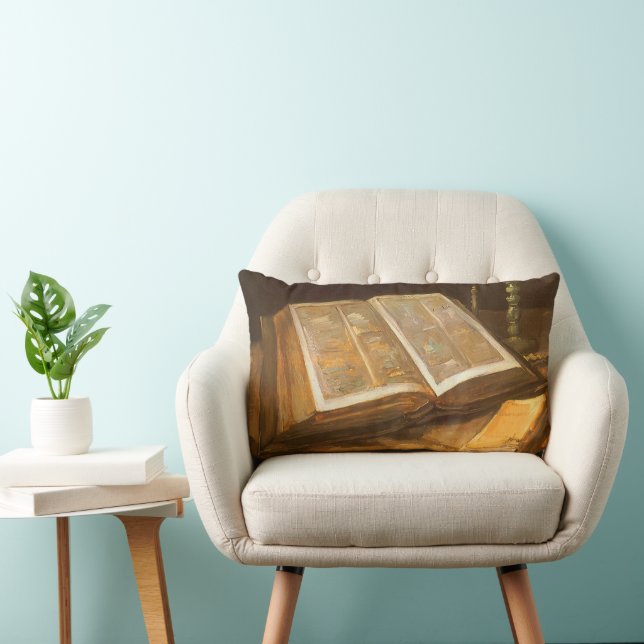 Vincent van Gogh - Still Life with Bible Lumbar Cushion (Chair)
