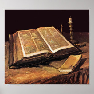 Vincent Van Gogh - Still Life With Bible Poster