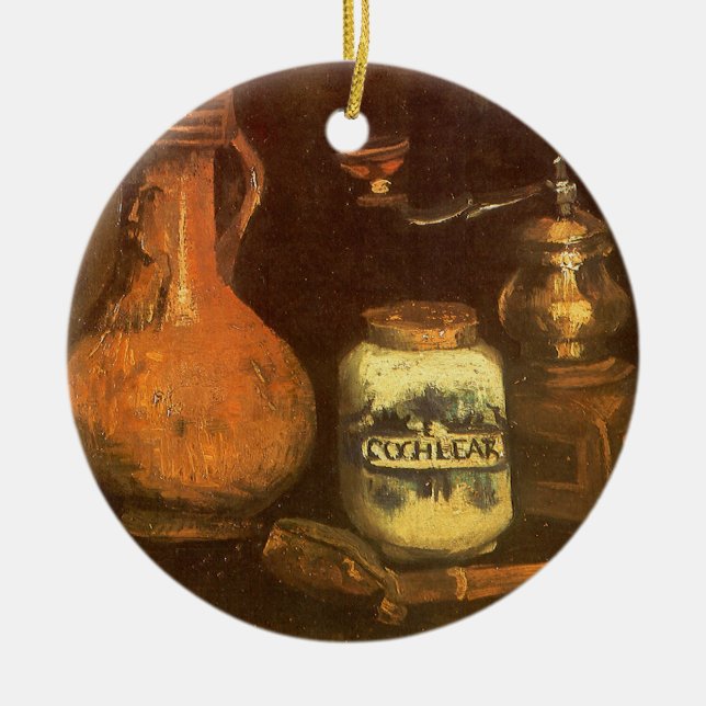 Vincent van Gogh - Still Life with Coffee Mill Ceramic Ornament (Front)