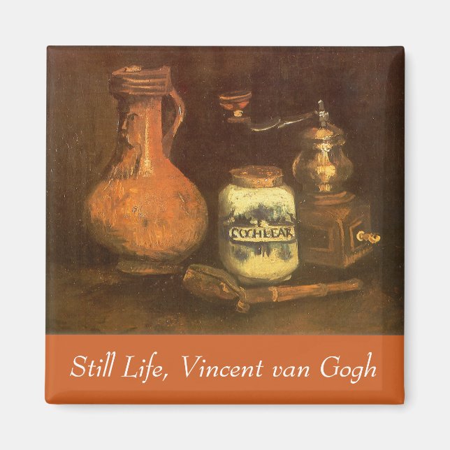 Vincent van Gogh - Still Life with Coffee Mill Magnet (Front)