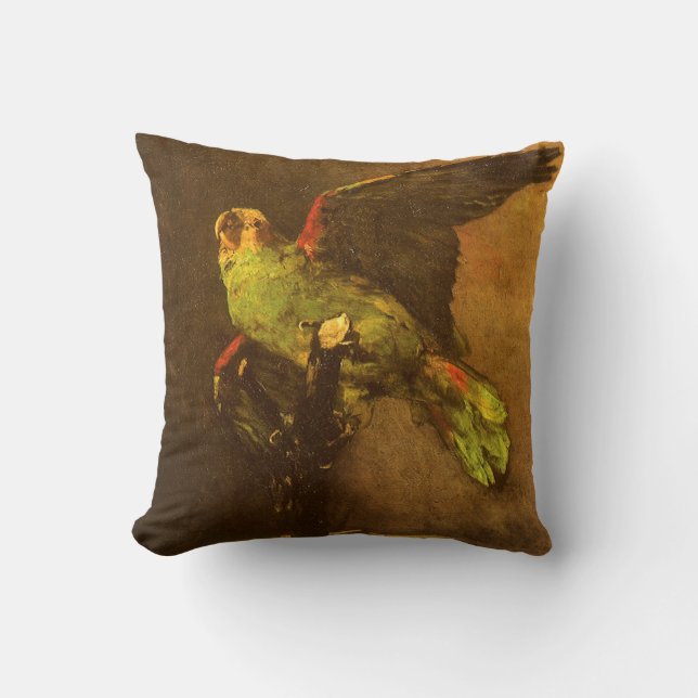 Vincent van Gogh - Still Life with Green Parrot Cushion (Front)