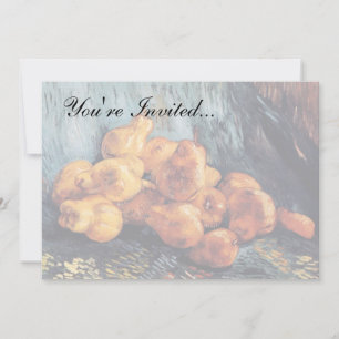 Vincent Van Gogh - Still Life With Pears Fine Art Invitation