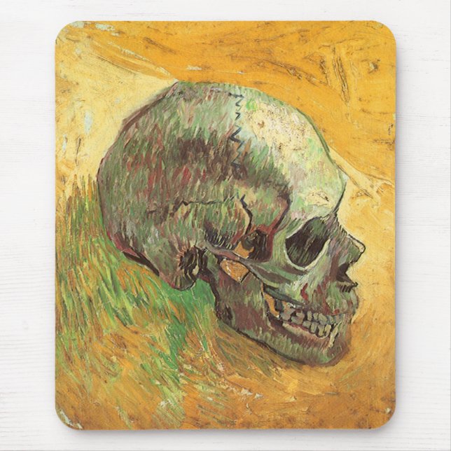 Vincent van Gogh - Still Life with Skull Mouse Pad (Front)