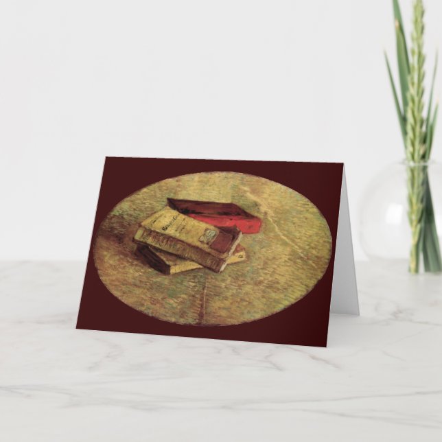Vincent van Gogh - Still Life with Three Books Card (Front)