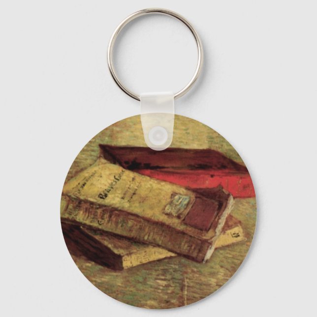 Vincent van Gogh - Still Life with Three Books Key Ring (Front)