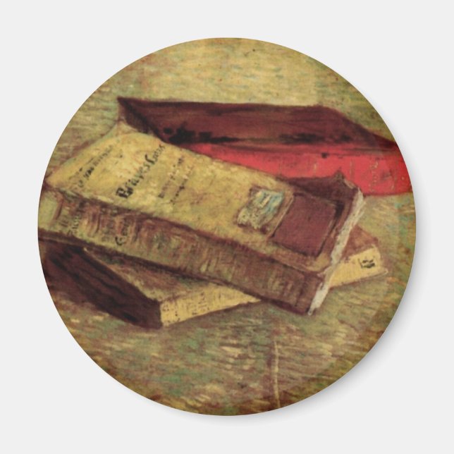 Vincent van Gogh - Still Life with Three Books Magnet (Front)