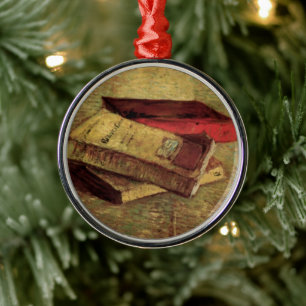 Vincent van Gogh - Still Life with Three Books Metal Tree Decoration
