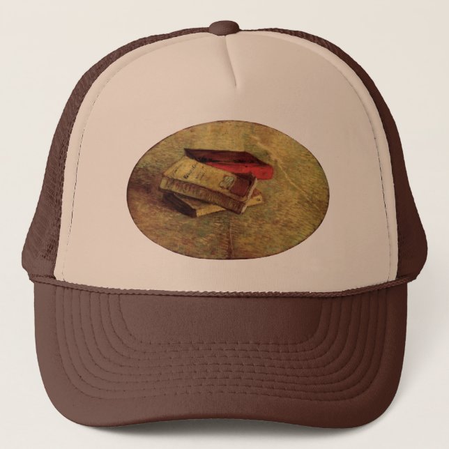 Vincent van Gogh - Still Life with Three Books Trucker Hat (Front)