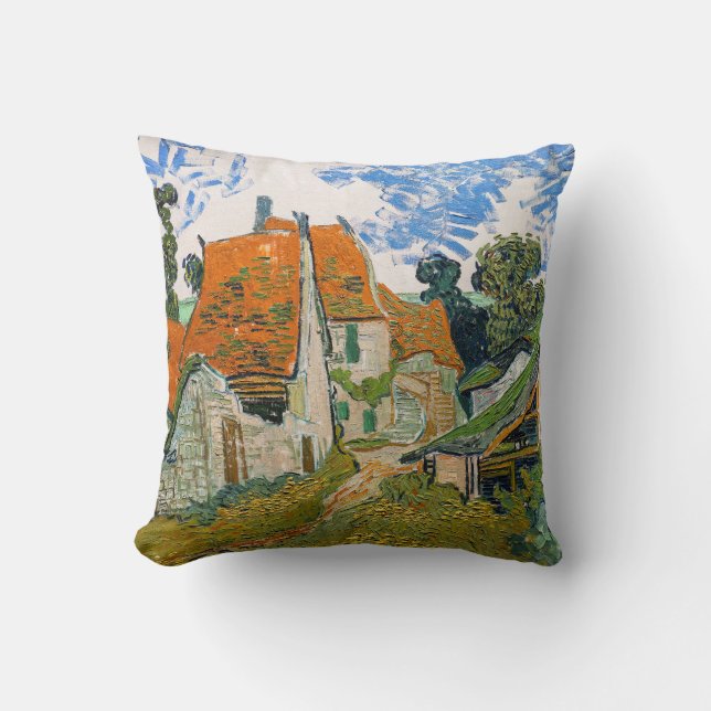 Vincent van Gogh - Street in Auvers-sur-Oise Cushion (Front)