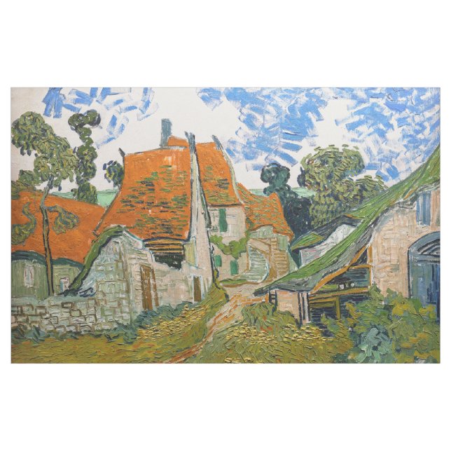 Vincent van Gogh - Street in Auvers-sur-Oise Fabric (Yard)