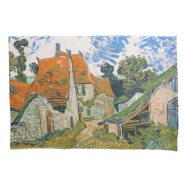 Vincent van Gogh - Street in Auvers-sur-Oise Pillowcase (Front)