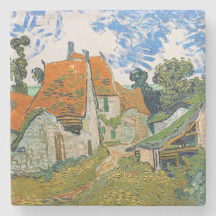 Vincent van Gogh - Street in Auvers-sur-Oise Stone Coaster
