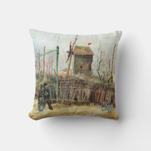 Vincent van Gogh - Street Scene in Montmartre Cushion