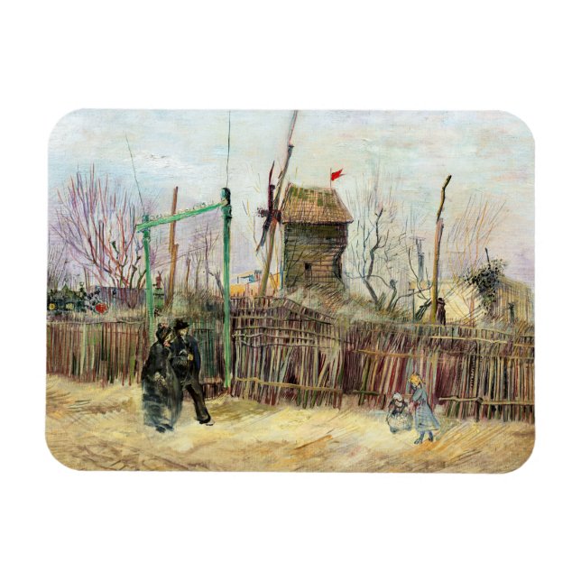 Vincent van Gogh - Street Scene in Montmartre Magnet (Horizontal)