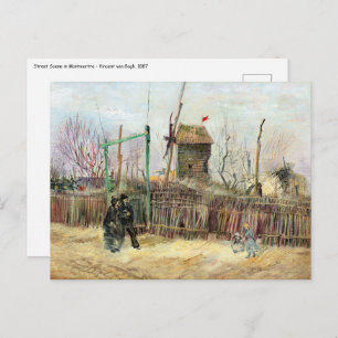 Vincent van Gogh - Street Scene in Montmartre Postcard
