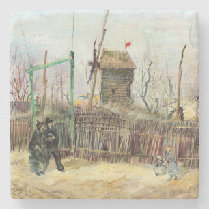 Vincent van Gogh - Street Scene in Montmartre Stone Coaster