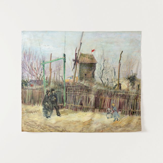 Vincent van Gogh - Street Scene in Montmartre Tapestry (Front (Horizontal))