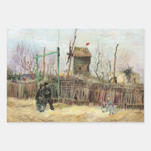Vincent van Gogh - Street Scene in Montmartre Wrapping Paper Sheet