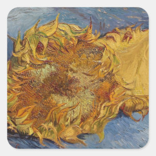 Vincent van Gogh Sunflowers, 1887 Square Sticker