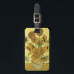 Vincent van Gogh | Sunflowers, 1888 Luggage Tag<br><div class="desc">Image Collection Number:  BAL970  Sunflowers,  1888 (oil on canvas). Gogh,  Vincent van (1853-90) oil on canvas. National Gallery,  London,  UK .  1888</div>