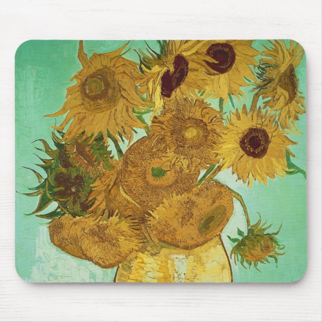 Vincent van Gogh | Sunflowers, 1888 Mouse Pad (Front)