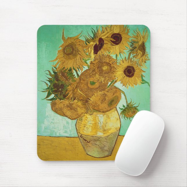 Vincent van Gogh | Sunflowers, 1888 Mouse Pad (With Mouse)