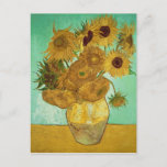 Vincent van Gogh | Sunflowers, 1888 Postcard<br><div class="desc">Sunflowers,  1888 | by Vincent van Gogh | Art Location: Neue Pinakothek,  Munich,  Germany | Dutch Artist | Image Collection Number: BAL20294</div>