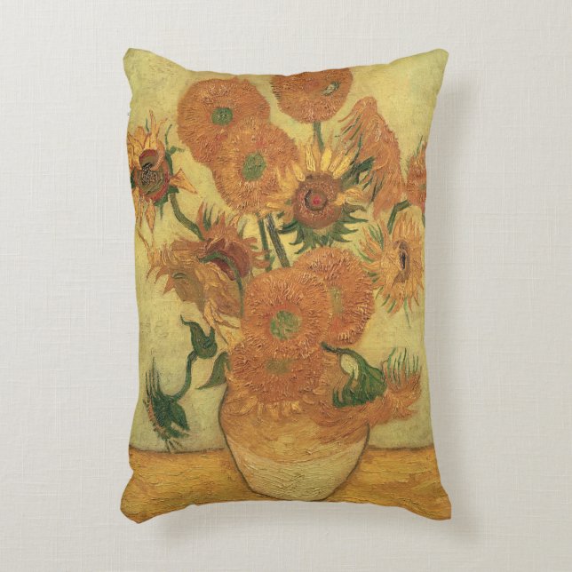 Vincent van Gogh | Sunflowers, 1889 Decorative Cushion (Front(Vertical))