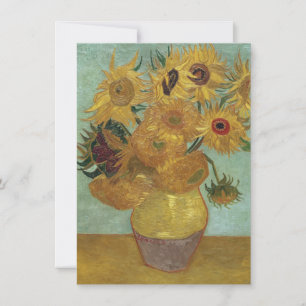 Vincent Van Gogh - Sunflowers, 1889 Thank You Card