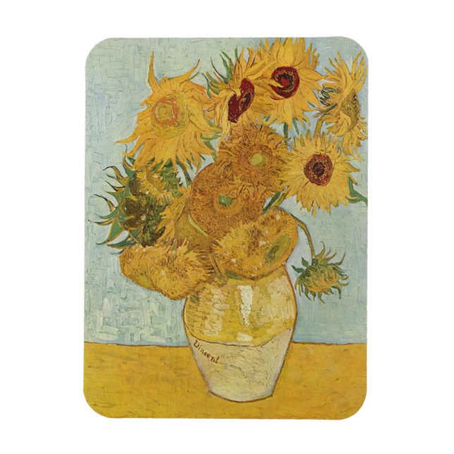 Vincent Van Gogh - Sunflowers, 3rd Version Magnet (Vertical)