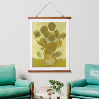 Vincent Van Gogh - Sunflowers, Fourth Version Hanging Tapestry