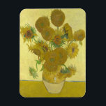 Vincent Van Gogh - Sunflowers, Fourth Version Magnet<br><div class="desc">Vincent Van Gogh - Sunflowers,  Sonnenblumen,  Fourth Version,  1888.</div>