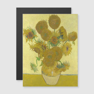Vincent Van Gogh - Sunflowers, Fourth Version Magnetic Invitation