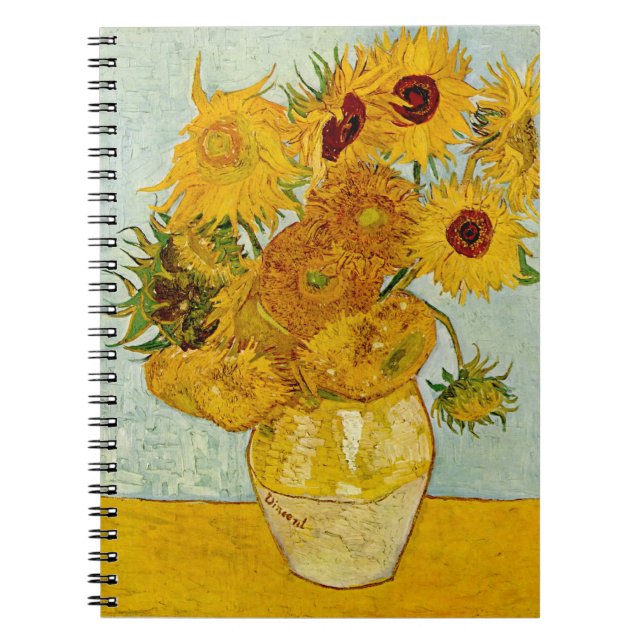 Vincent Van Gogh Sunflowers Notebook (Front)