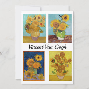 Vincent Van Gogh Sunflowers Serie Invitation