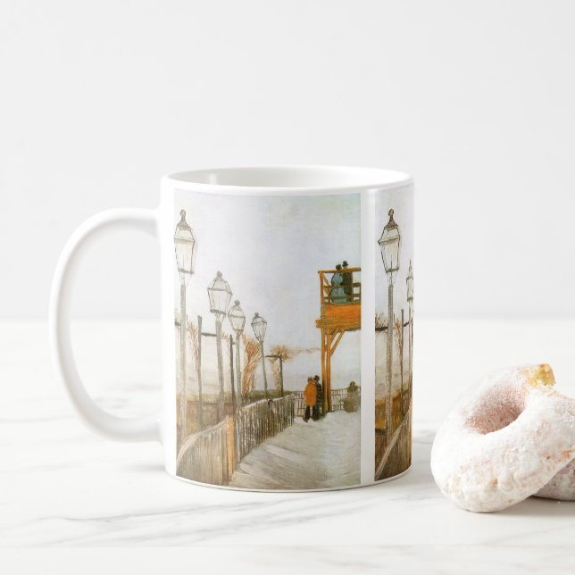 Vincent van Gogh - Terrace and Observation Deck Coffee Mug (With Donut)