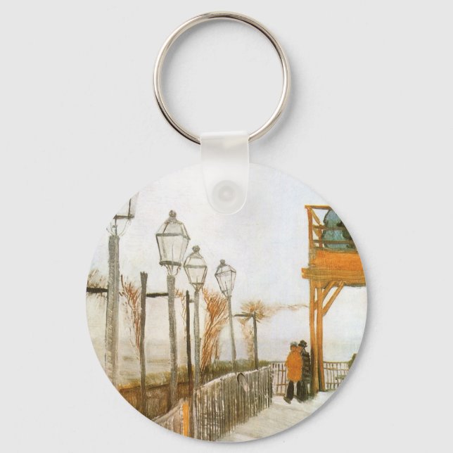 Vincent van Gogh - Terrace and Observation Deck Key Ring (Front)