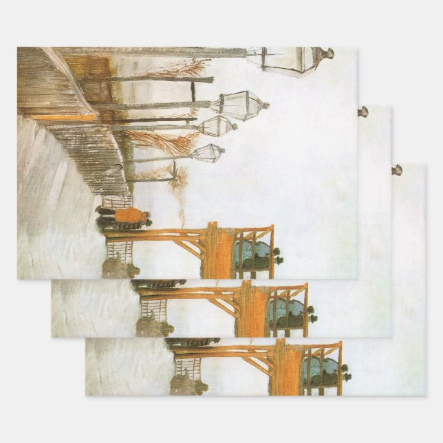 Vincent van Gogh - Terrace and Observation Deck Wrapping Paper Sheet (Set)