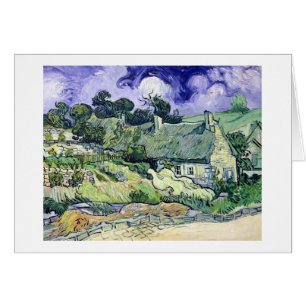 Vincent van Gogh Thatched cottages at Cordeville