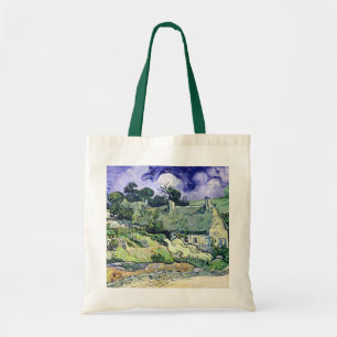 Vincent van Gogh Thatched cottages at Cordeville Tote Bag