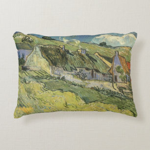 Vincent van Gogh - Thatched Cottages Decorative Cushion
