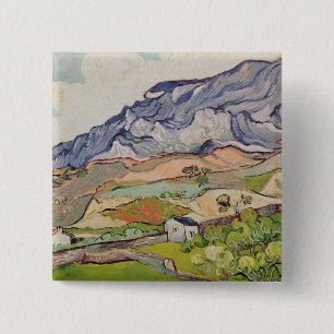 Vincent van Gogh   The Alpilles, 1890 15 Cm Square Badge