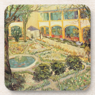 Vincent van Gogh The Asylum Garden at Arles Coaster