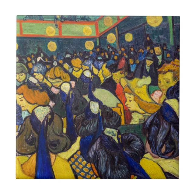 Vincent van Gogh - The ballroom at Arles Ceramic Tile (Front)