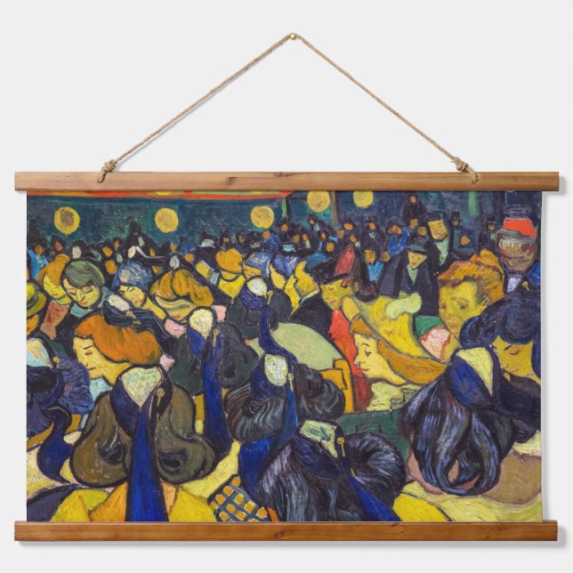 Vincent van Gogh - The ballroom at Arles Hanging Tapestry (Front)