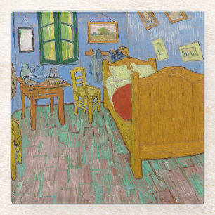 Vincent Van Gogh The Bedroom Glass Coaster