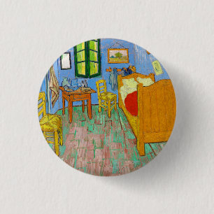 Vincent Van Gogh The Bedroom in Arles 3 Cm Round Badge