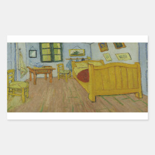 Vincent van Gogh - The Bedroom Rectangular Sticker