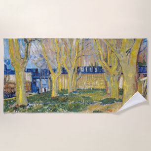 Vincent van Gogh - The Blue Train Beach Towel